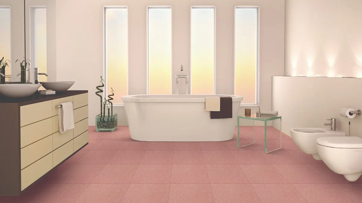 Pink Bathroom Tile Design