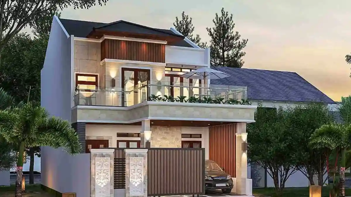 Desain Rumah 2 Lantai Sederhana Kontemporer