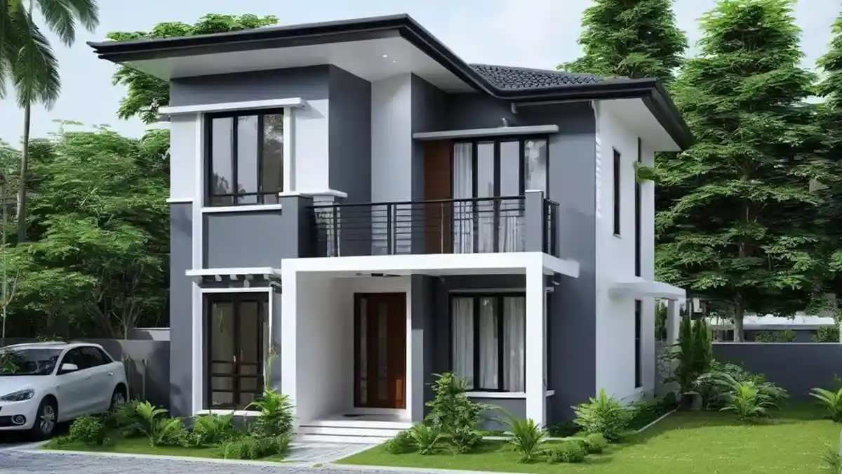 Desain Rumah 2 Lantai Sederhana Tipe 45