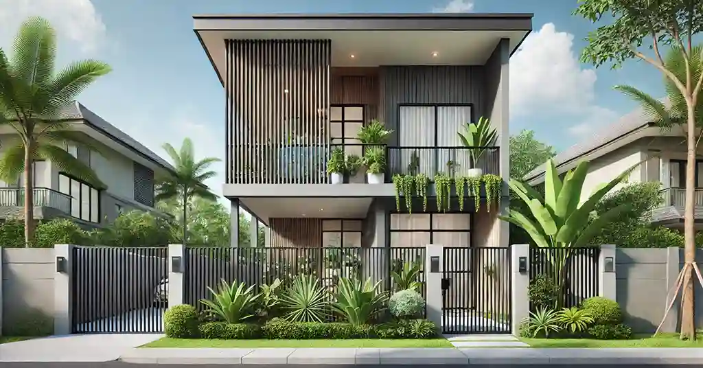 Ukuran dan Desain Rumah 2 Lantai 4x10